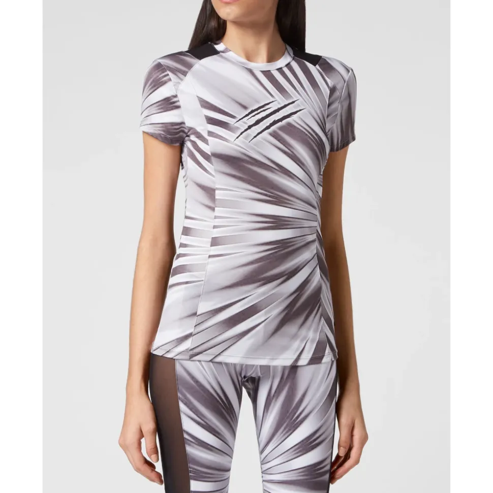 Camiseta Tie-dye Cuello Redondo Manga Corta Scratch