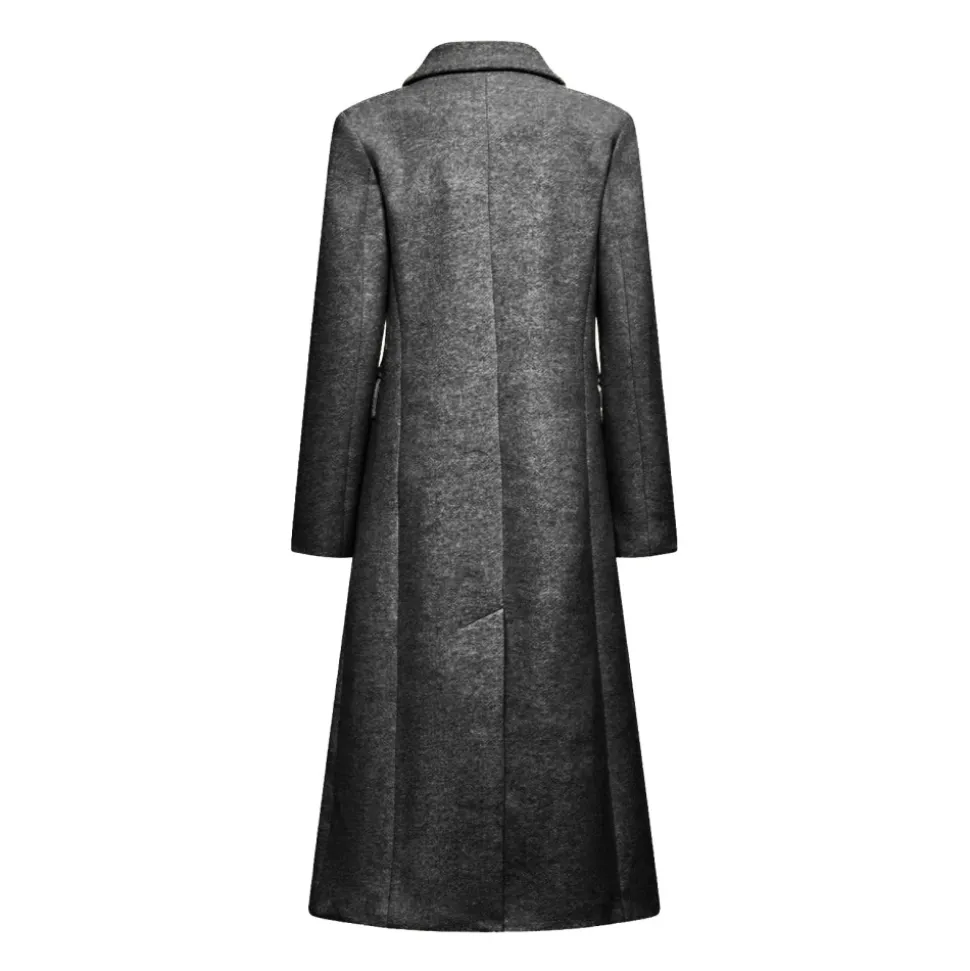 Cappotto doppiopetto lungo