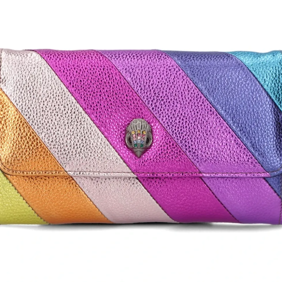 Cartera con Cadena de Rayas Arcoíris
