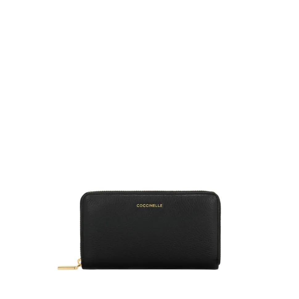 Cartera Metálica Suave con Cremallera Integral