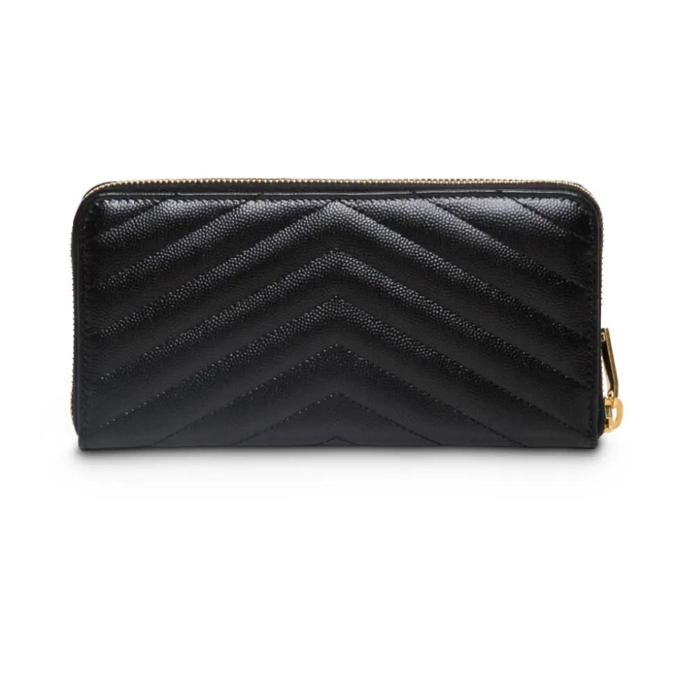 Cassandre Matelassé Zip Around Wallet