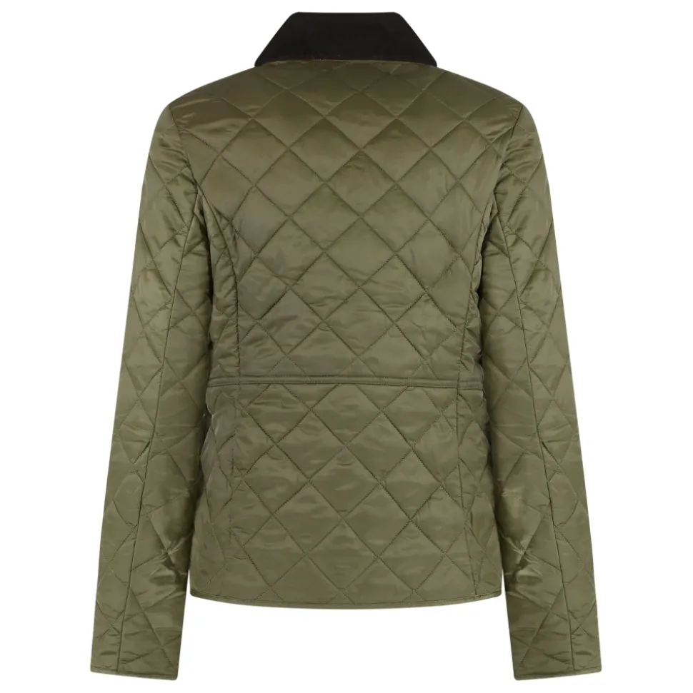 Chaqueta acolchada con cuello de pana