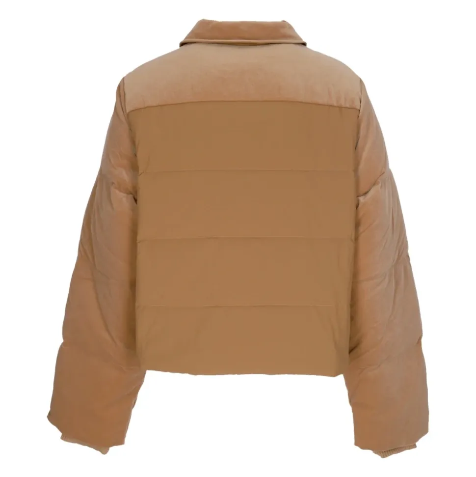 Chaqueta Acolchada de Plumón de Terciopelo