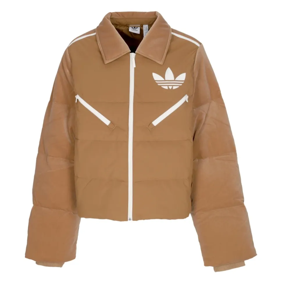 Chaqueta Acolchada de Plumón de Terciopelo