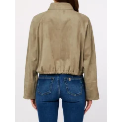 Chaqueta Bomber con Cordón Ajustable