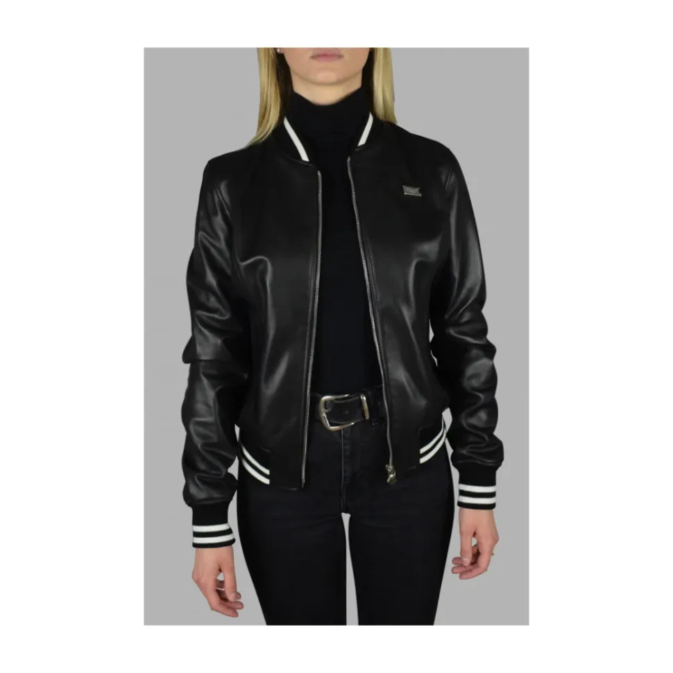 Chaqueta Bomber de Cuero