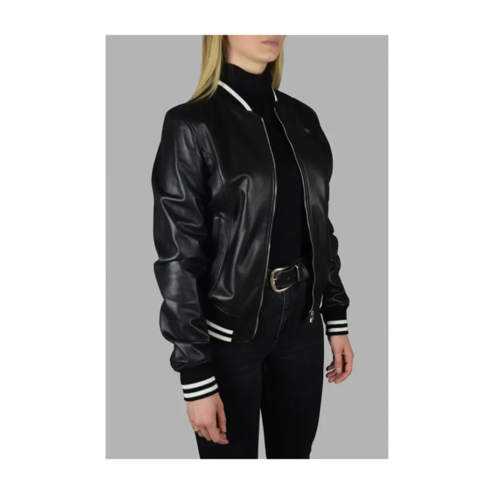 Chaqueta Bomber de Cuero