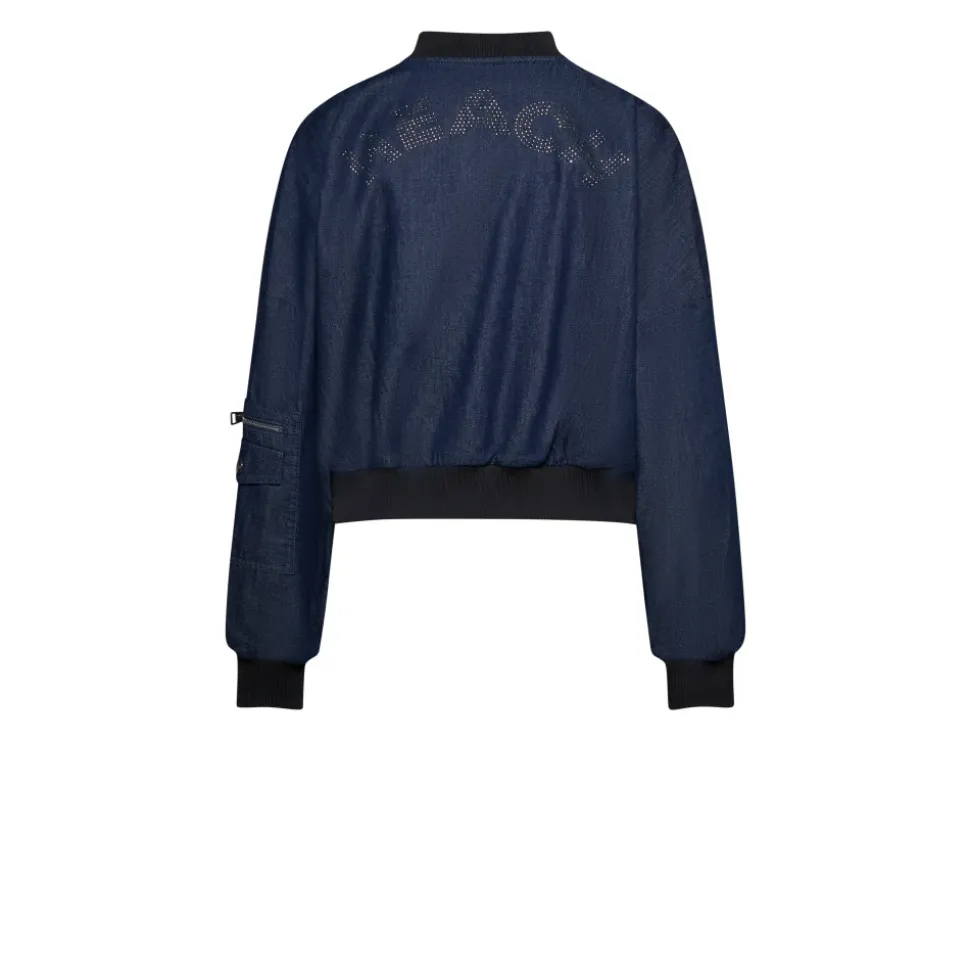 Chaqueta Corta con Cremallera Frontal