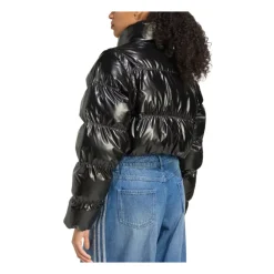 Chaqueta corta de plumón con cremallera completa