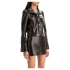 Chaqueta Corta Efecto Vinilo
