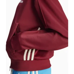 Chaqueta de Chándal Burdeos con Estampado Lateral
