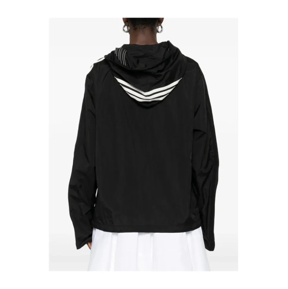 Chaqueta de chándal de nailon con tres rayas y corte holgado Wired