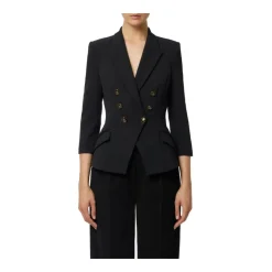 Chaqueta de crepé de doble capa