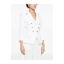 Chaqueta de crepé elástico de doble capa