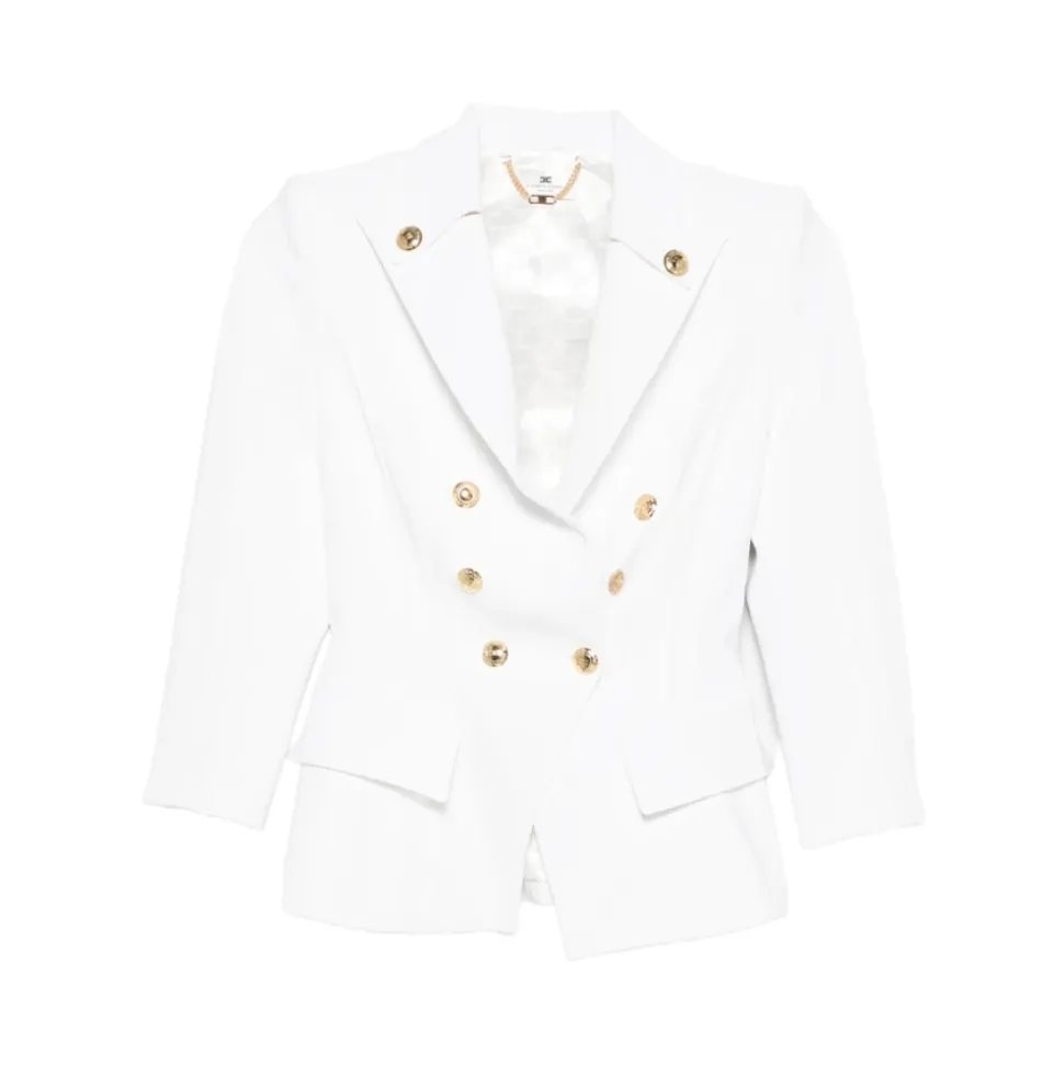 Chaqueta de crepé elástico de doble capa