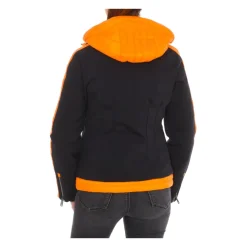 Chaqueta de esquí con capucha y cuello alto