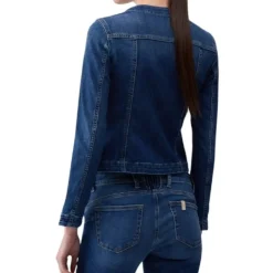 Chaqueta Denim con Botones con Logotipo