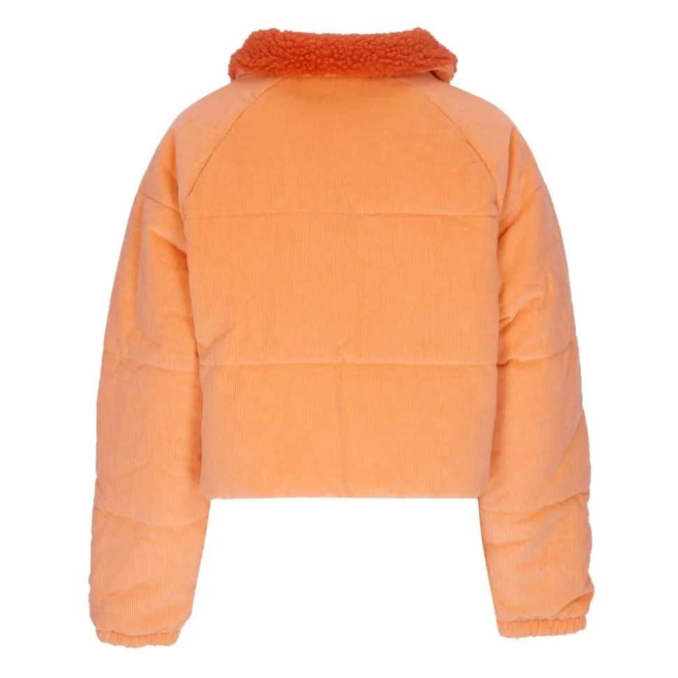 Chaqueta de pana naranja invierno