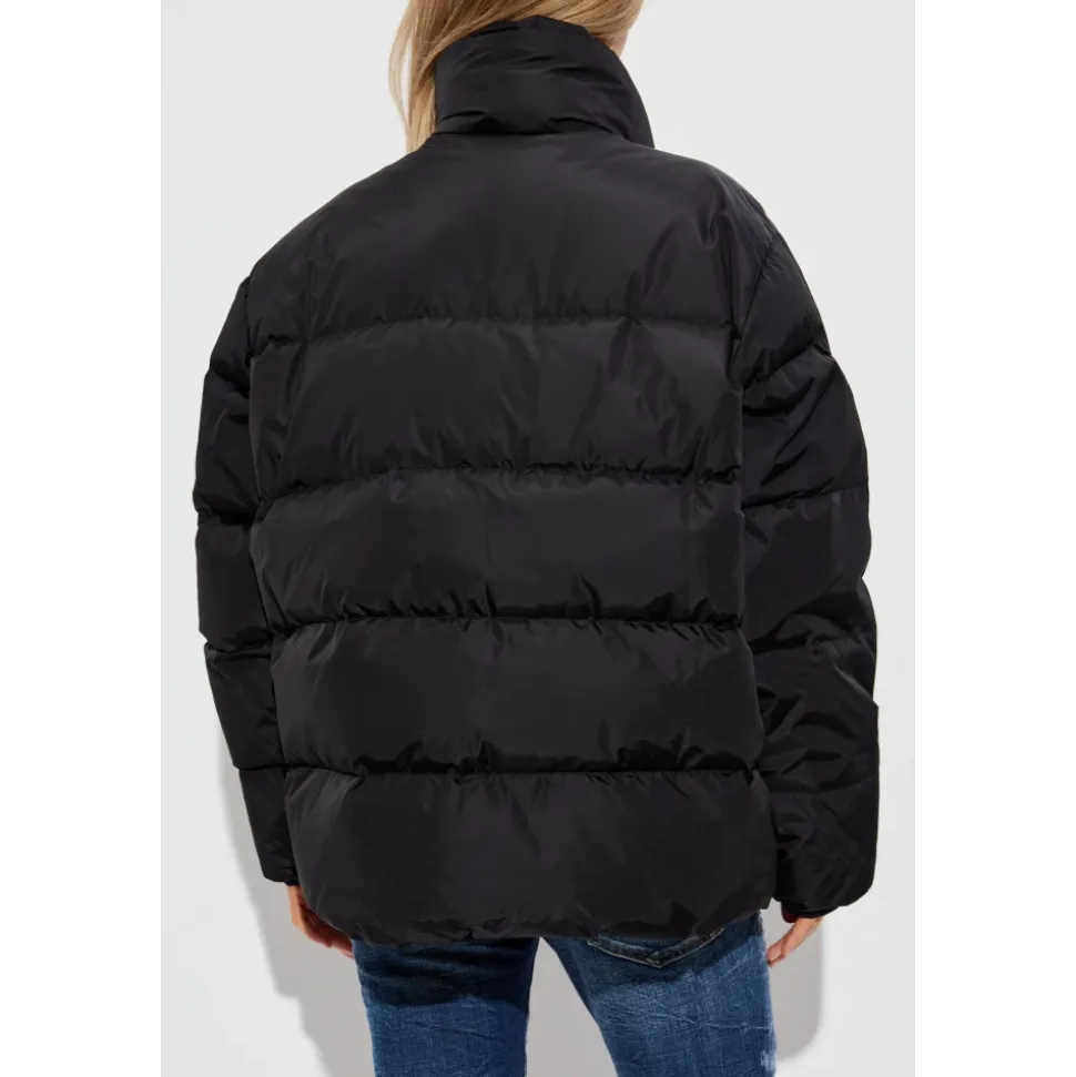 Chaqueta de plumas con logo estampado