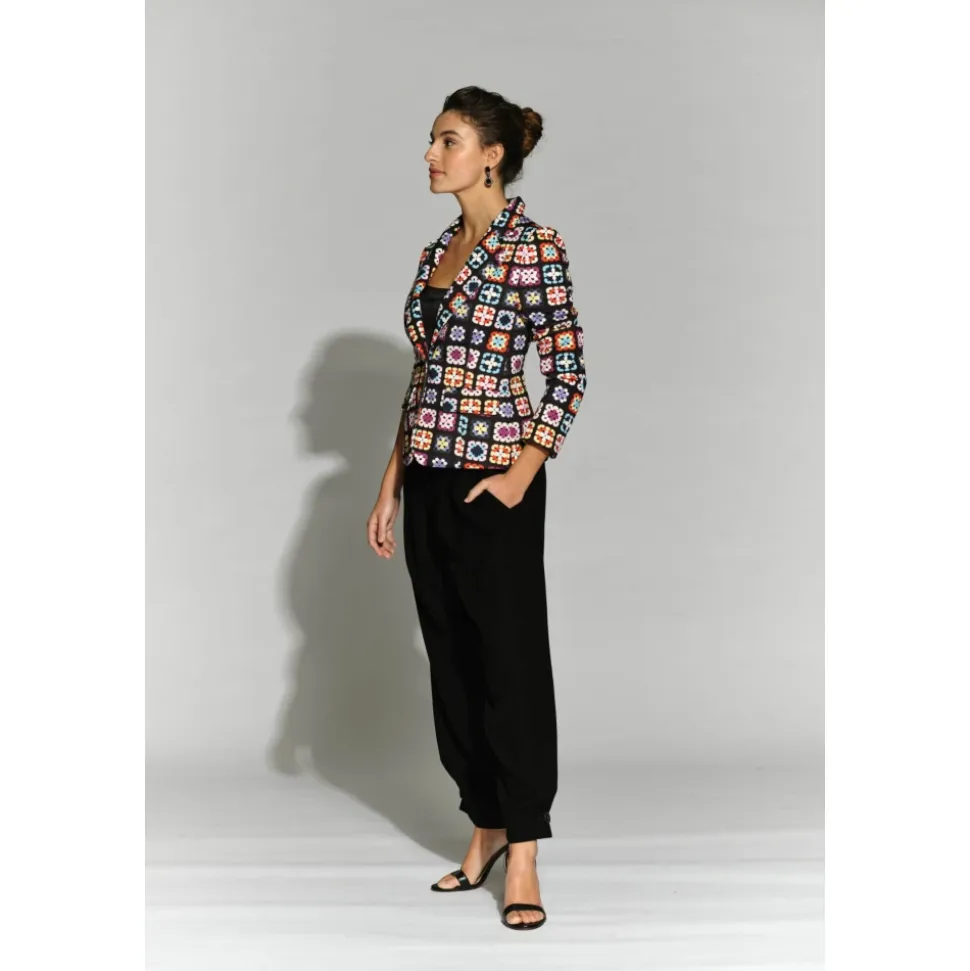 Chaqueta de Punto Floral
