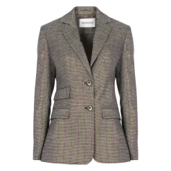 Chaqueta Entallada con Botones de Logo