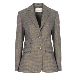 Chaqueta Entallada con Botones de Logo
