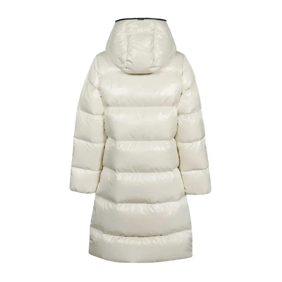 Chaqueta Larga Acolchada con Capucha