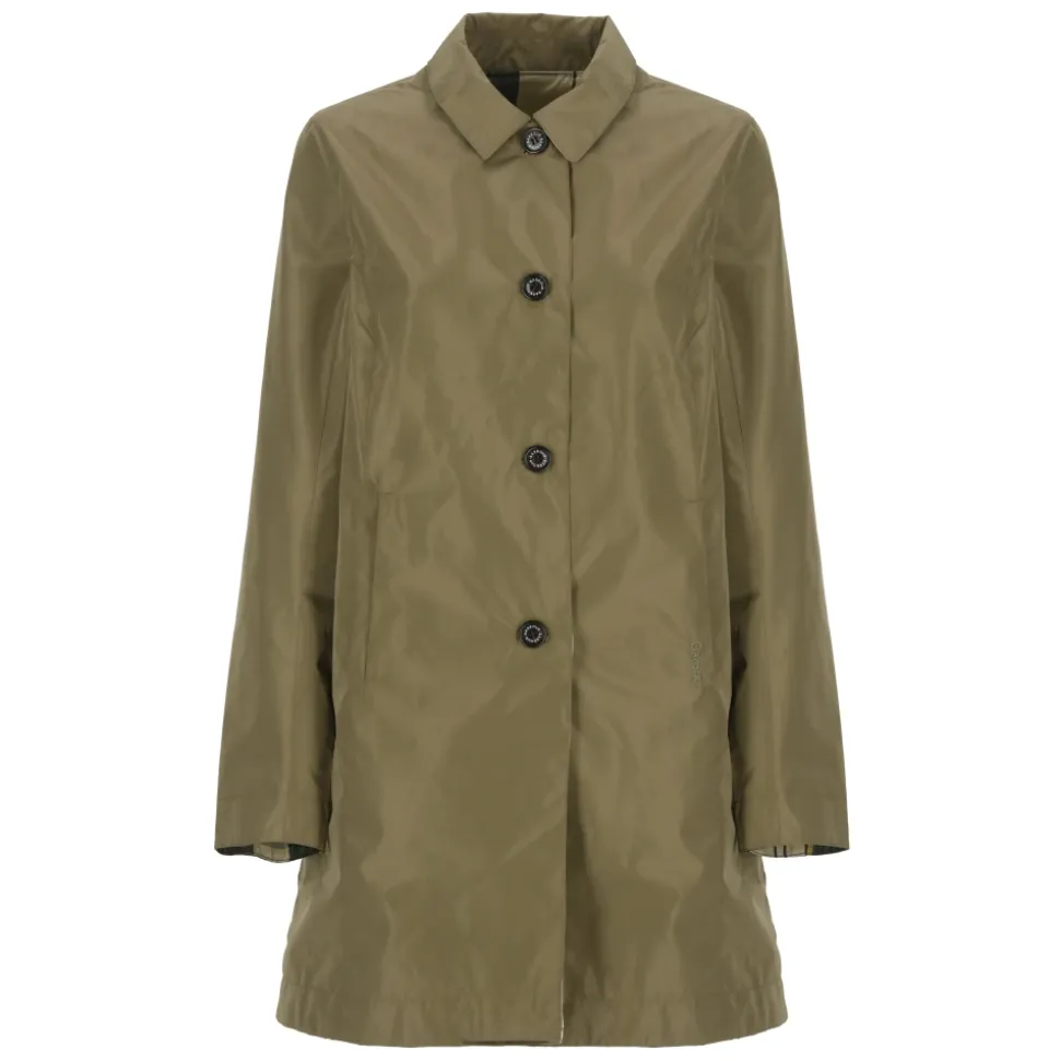 Chaqueta Reversible Verde con Estampado Tartán