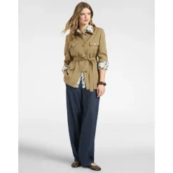 Chaqueta safari de Tencel con cinturón