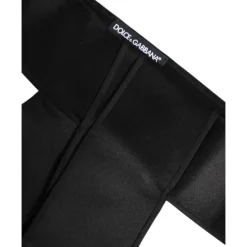 Cinturón Ancho de Satén Negro