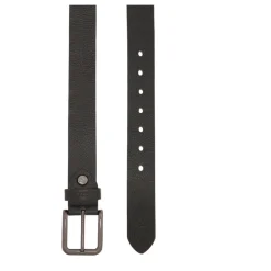 Cinturón de cuero de guisante negro