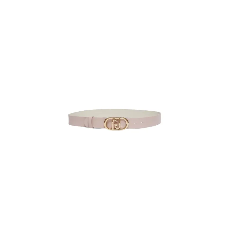 Cinturón elegante de cuero sintético rosa