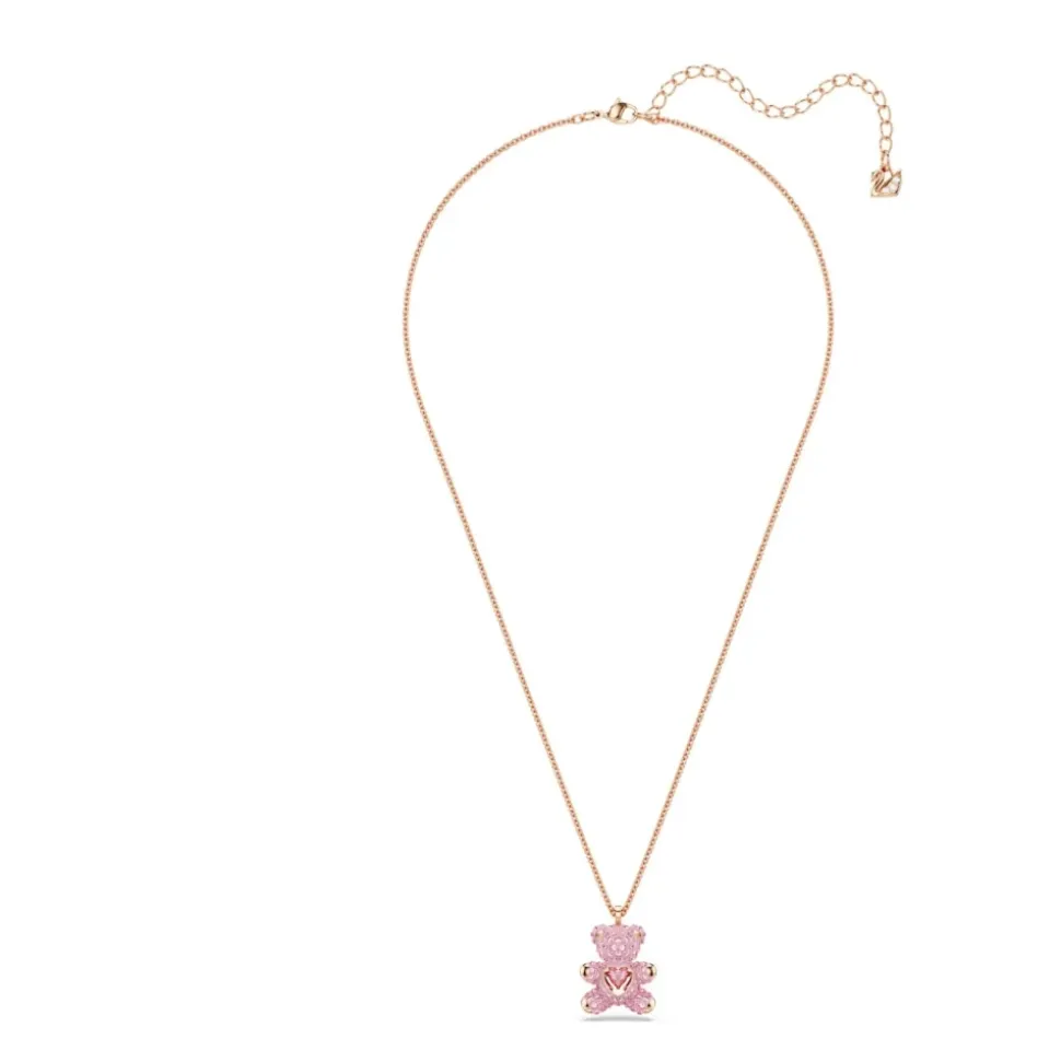 Colgante Oso Mujer Rosa Oro Rosa