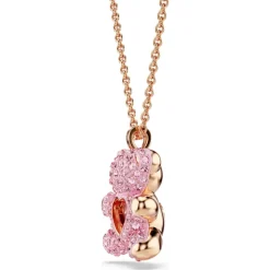 Colgante Oso Mujer Rosa Oro Rosa