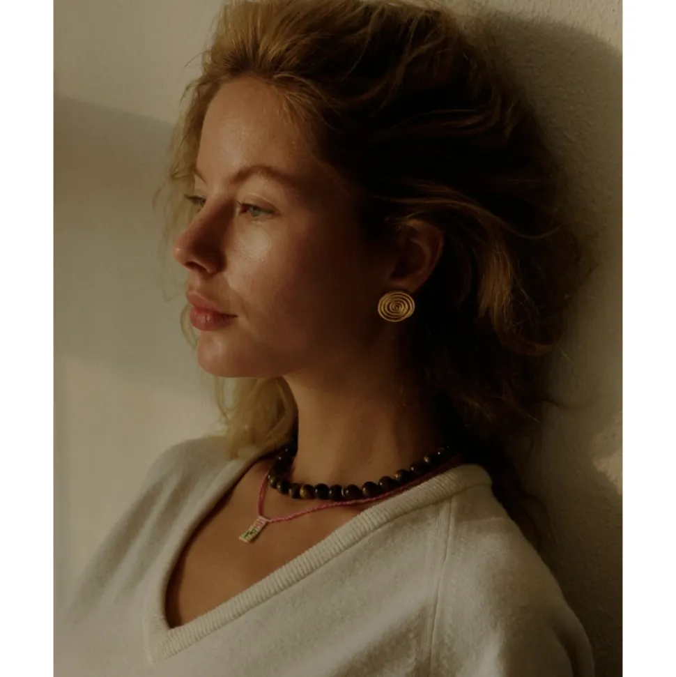 Collar de bola ojo de tigre