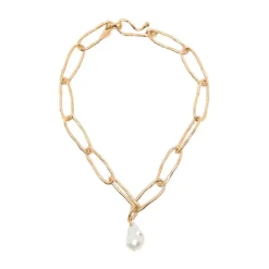 Collar Escultural con Detalle de Perla
