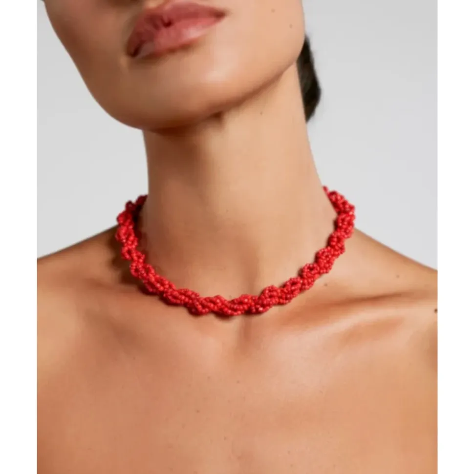 Collar Ola Escarlata