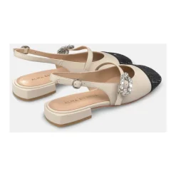 Combi slingback shoe