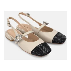 Combi slingback shoe