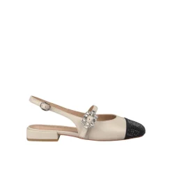 Combi slingback shoe