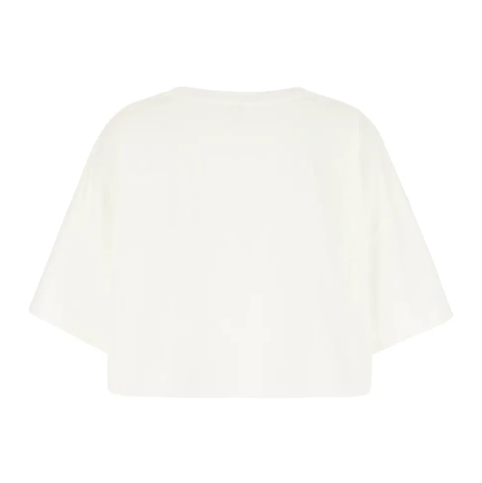 Cropped Boxy Logo T-Shirt