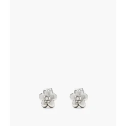 Daisy Micro Pendientes Plata Vidrio
