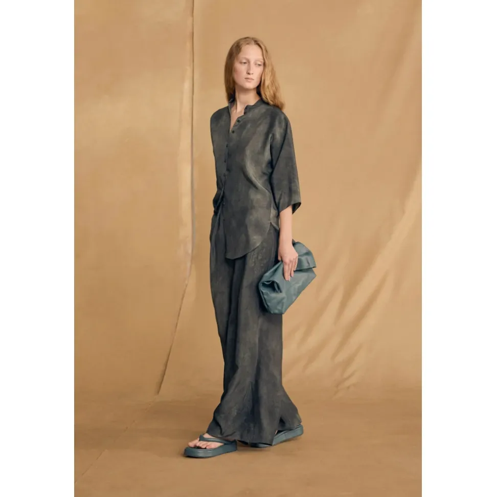 Dali, pantalon petroleo maltinto-