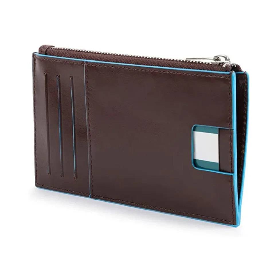 Delgado Marrón Unisex Monedero Tarjetero