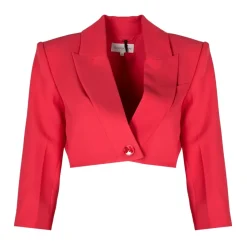 Elegante Chaqueta con Botón de Diseñador