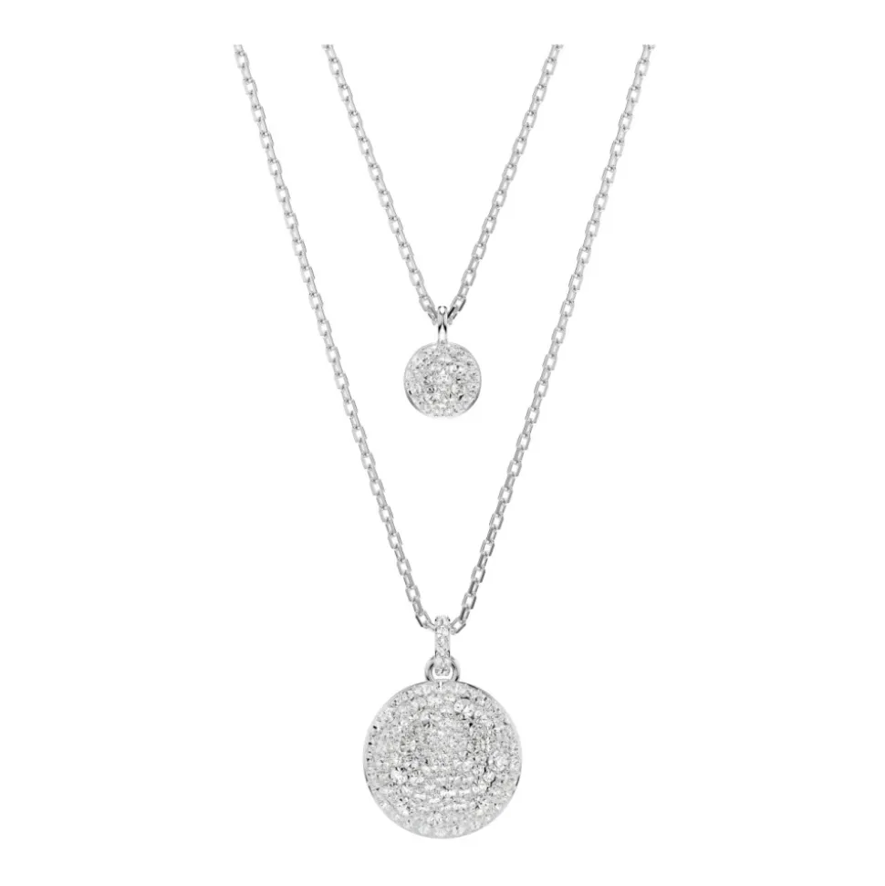 Elegante Collar de Plata con Cristal
