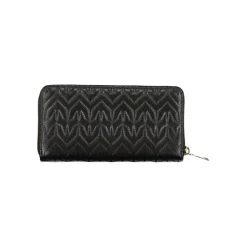 Elegante Monedero Negro con Detalles en Contraste