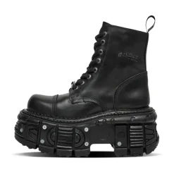 Elegante Tanque Negro con Tornillos