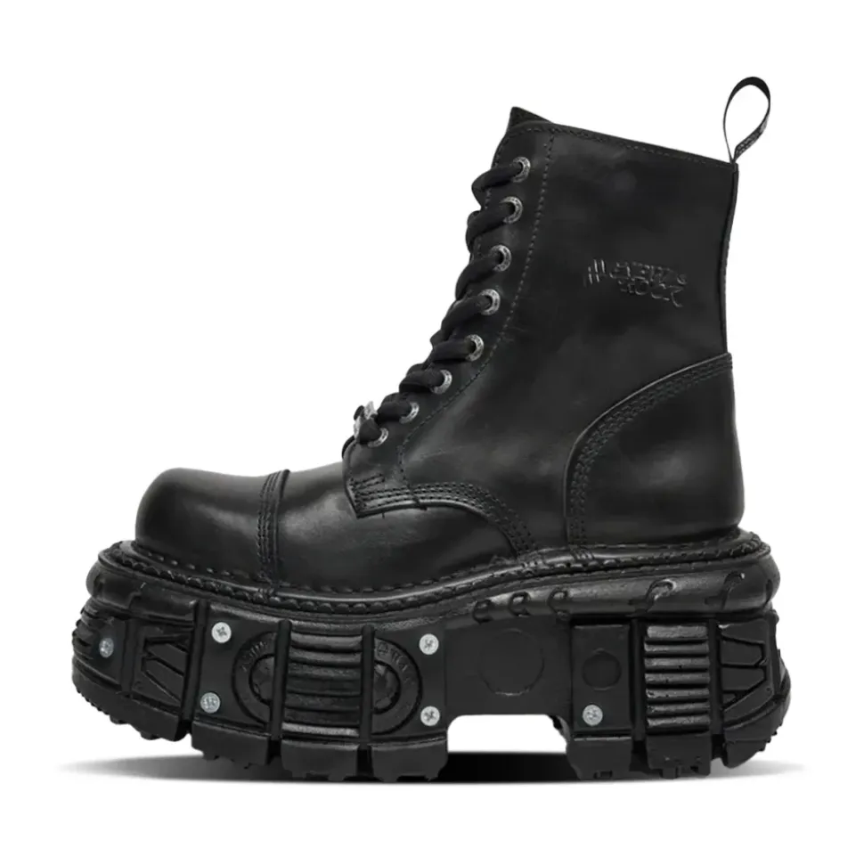 Elegante Tanque Negro con Tornillos