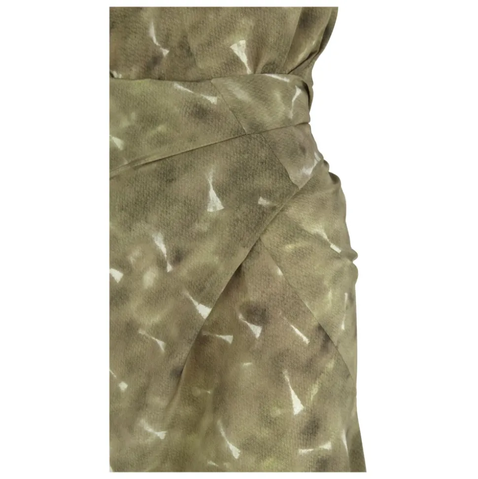 Elise, vestido de seda organica pua print-